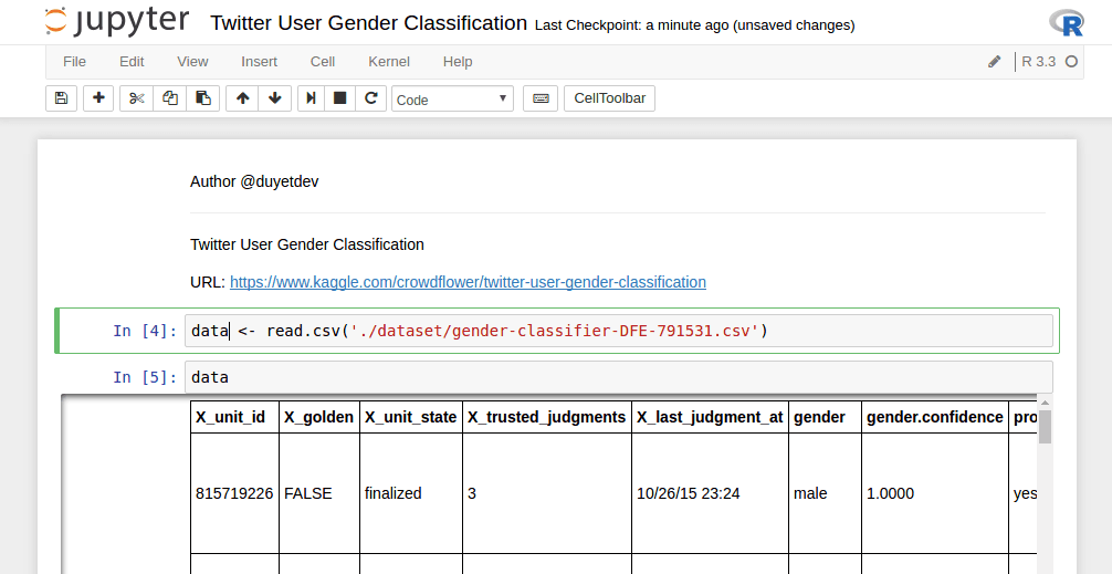 R trên Jupiter Notebook (Ubuntu 14.04 / 14.10 / 16.04)